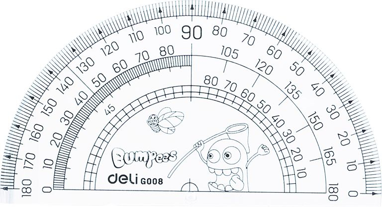 Set geometrie 4 piese transp.  bumpees eg00803 deli [4]
