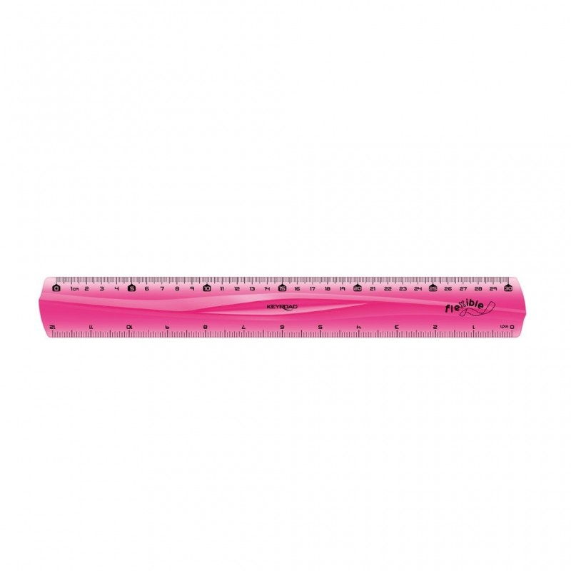Set geometrie Keyroad KR971105, 30cm, PVC, diverse culori, flexibil, blister 4 piese [3]