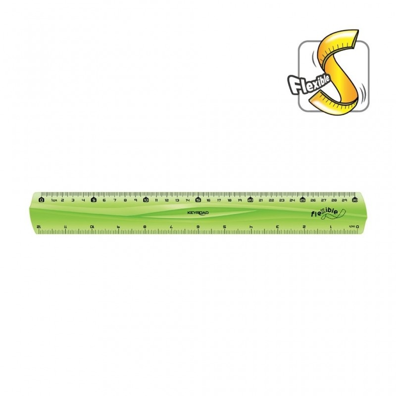 Set geometrie Keyroad KR971105, 30cm, PVC, diverse culori, flexibil, blister 4 piese [2]