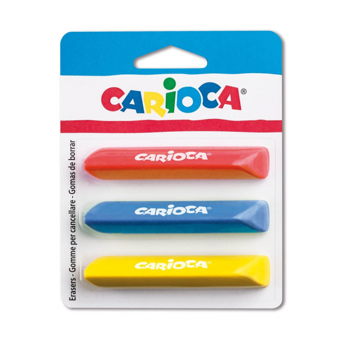 Set 3 buc guma de sters Carioca. [1]