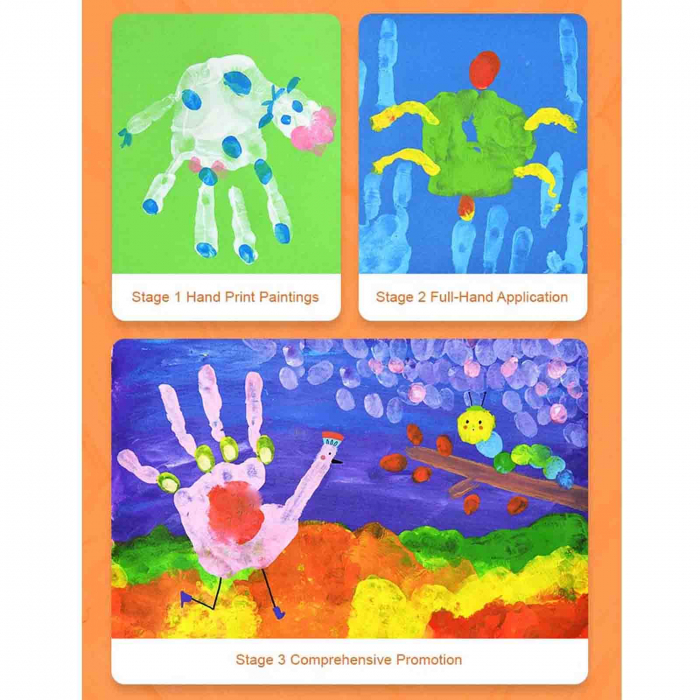 Mideer - Set hartie pentru pictat, finger paint - Micostore.ro [3]