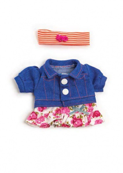 Set Imbracaminte Jacheta Blugi Si Fustita Pentru Papusi 21 Cm [1]
