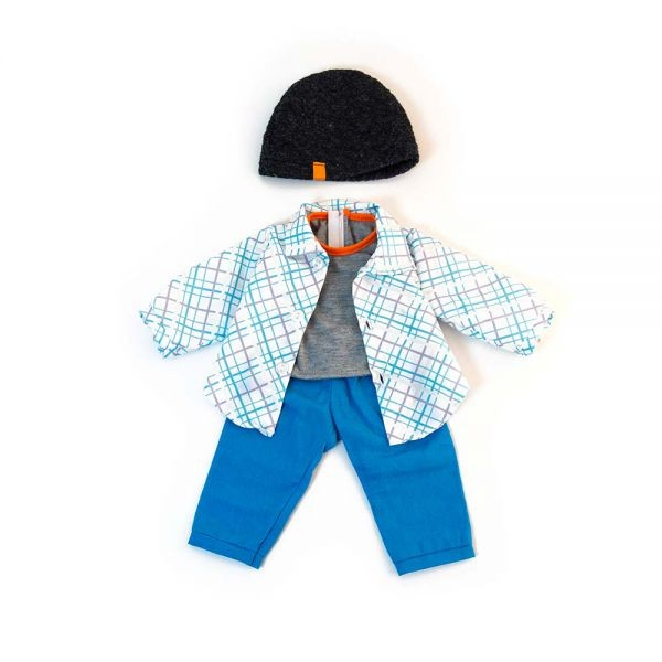 Set imbracaminte vreme temperata pentru papusa baiat 38 cm Blue [1]