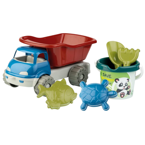 Set jucarii apa si nisip cu basculanta, galetusa, forme si unelte Recycled [1]