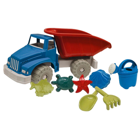 Set jucarii apa si nisip cu basculanta, stropitoare, forme si unelte Recycled [1]