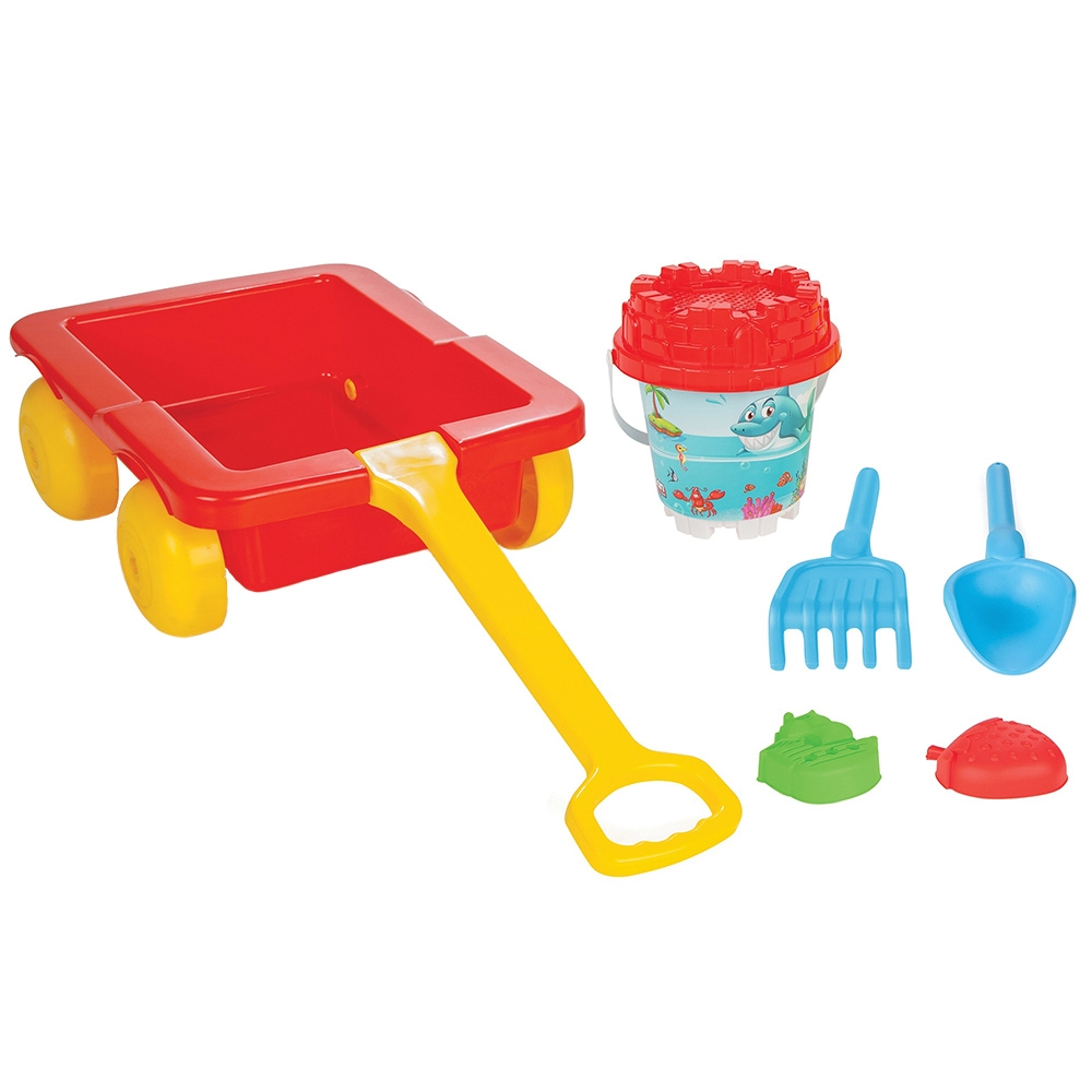 Set jucarii nisip Pilsan Carucior cu accesorii [1]