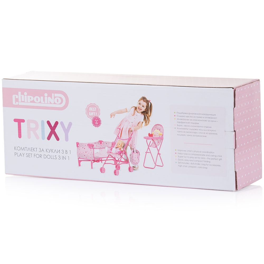 Set jucarii pentru papusi Chipolino Trixy 3 in 1 unicorn [8]