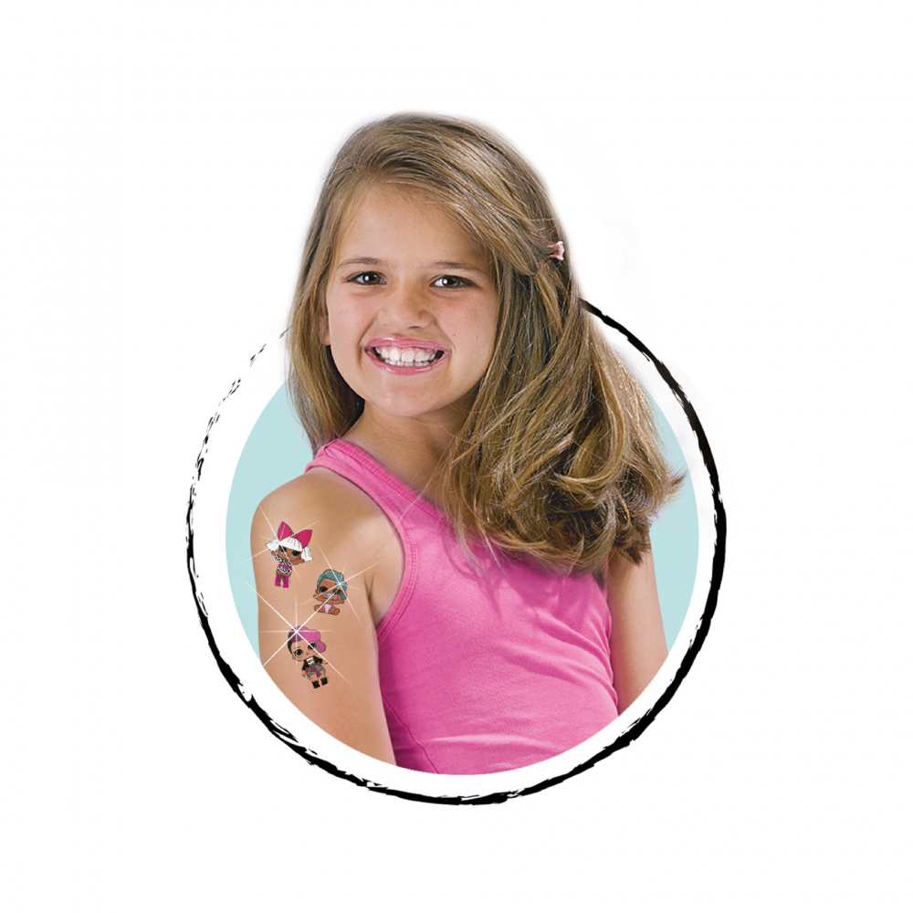 Set L.O.L. de tatuaje stralucitoare pentru copii  varsta 6 ani+,8 ani+ [2]