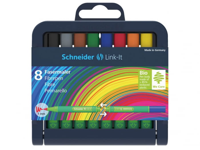 Schneider - Set Liner Link-IT, 1.0 mm, 8 culori - Micostore.ro [1]