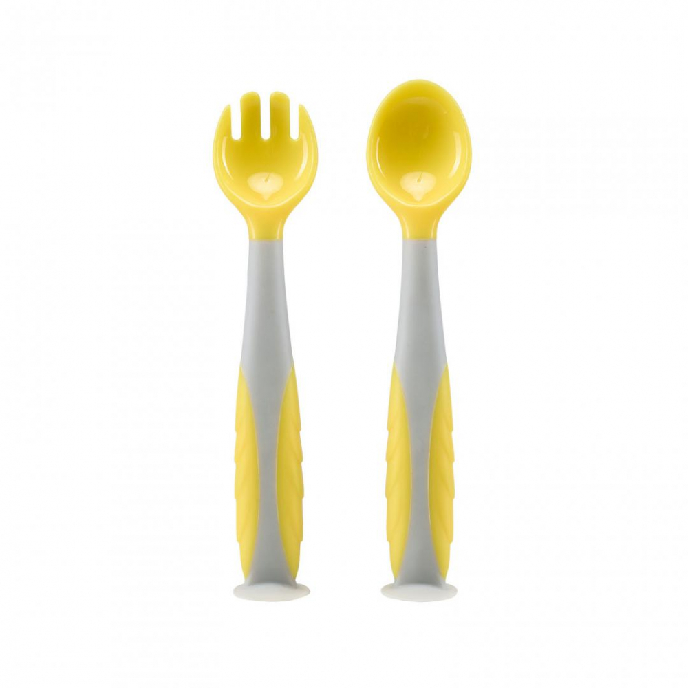 Set lingurita si furculita,galben,u-grow [1]