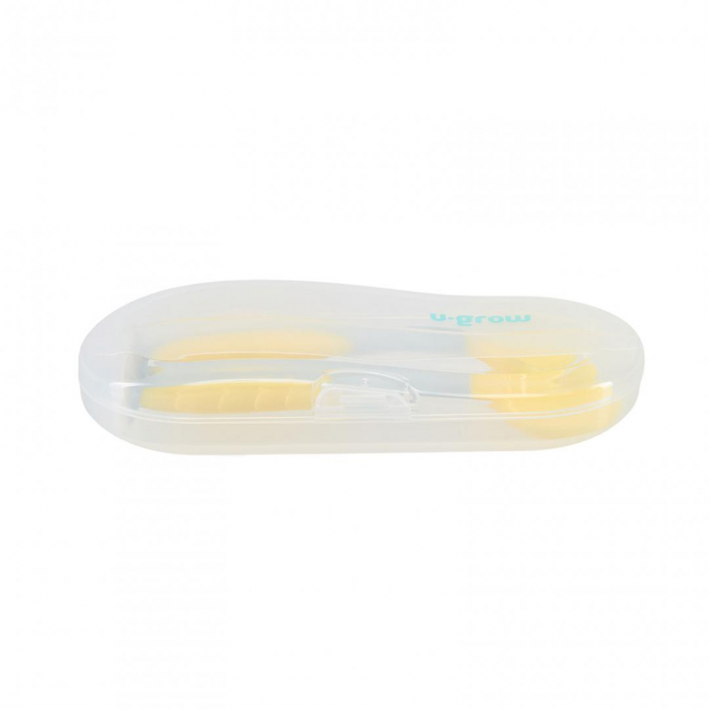 Set lingurita si furculita,galben,u-grow [3]