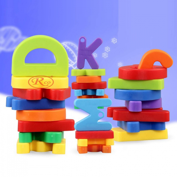 Set 80 Piese si Jocuri de Constructie pentru Copii [4]