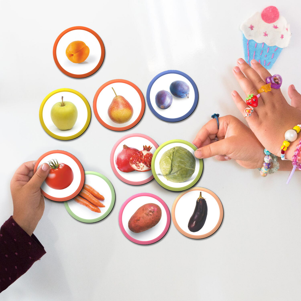 Set magneti Montessori - Fructe si legume [3]