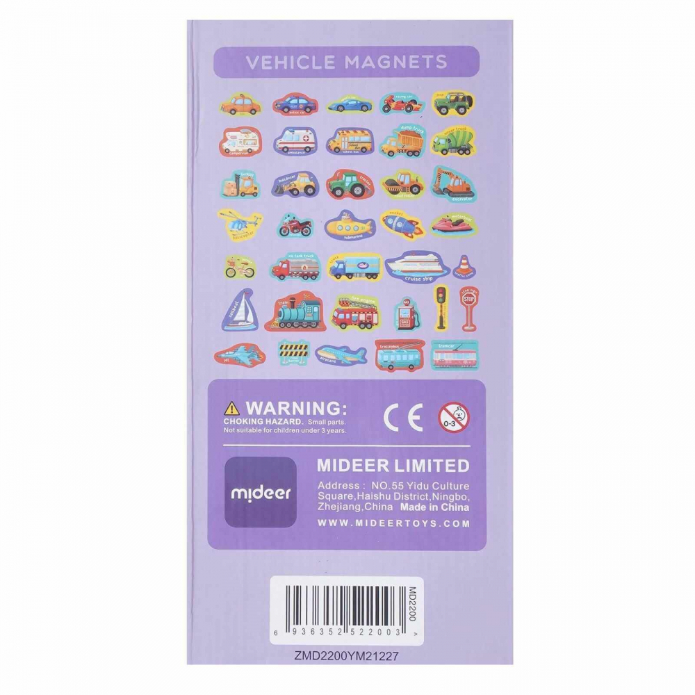 Set Magnetic Vehicule, 36 Piese - Magneți Frigider și Tabla Magnetică [4]