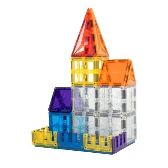 Set magnetic de construit 125 piese, Cleverclixx Baiat, Fata, varsta 3 - 6 ani, 6 - 9 ani [5]