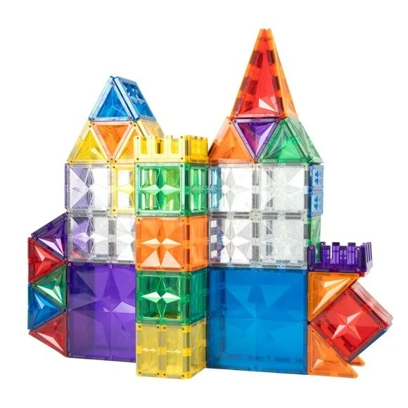 Set magnetic de construit 125 piese, Cleverclixx Baiat, Fata, varsta 3 - 6 ani, 6 - 9 ani [3]