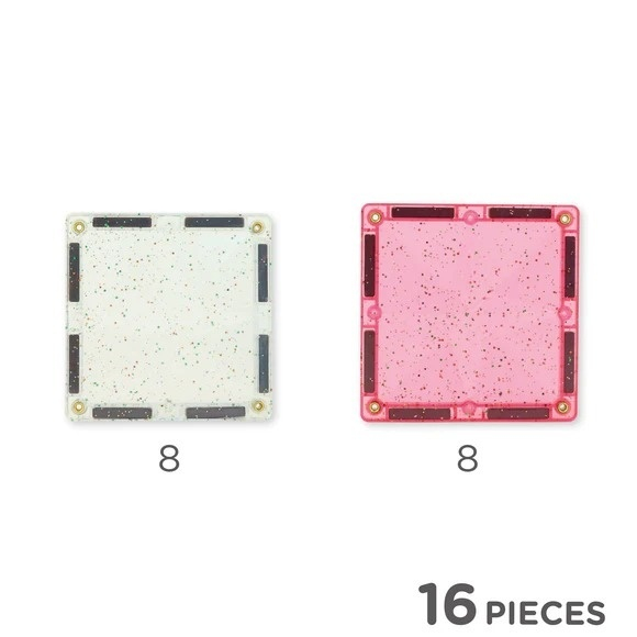 Set magnetic de construit cu placi stralucitoare, Cleverclixx varsta 3 - 6 ani, 6 - 9 ani [3]
