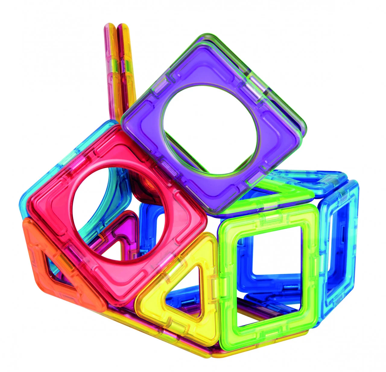 Set magnetic de construit, 30 piese, Basic Plus, Magformers, varsta 3 - 6, 6 - 9 ani,  [7]