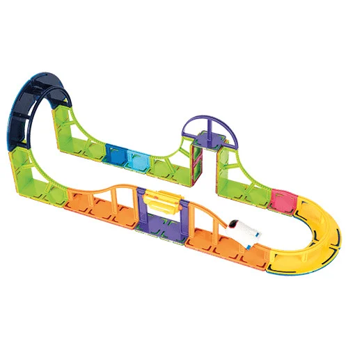 Set magnetic de construit, 44 piese, Sky track play set, Magformers [5]