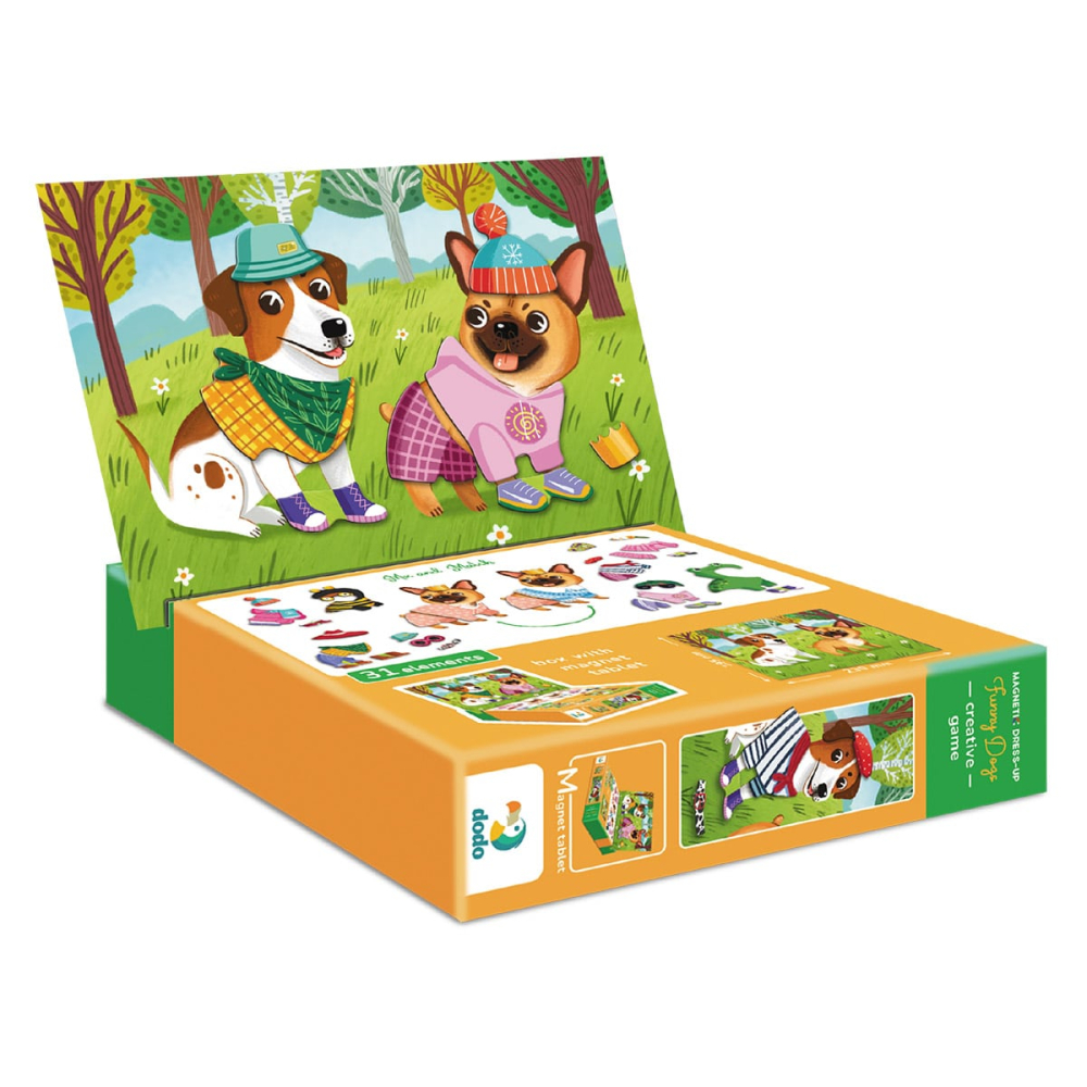 Set magnetic, Dress-up Funny Dogs, varsta 3-7 ani [2]
