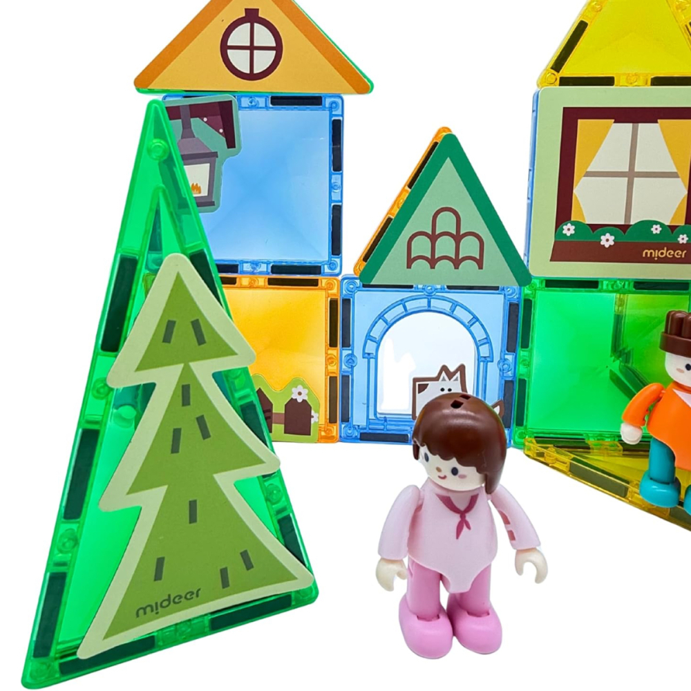 Set Magnetic Mideer My First Kit - Joc Educativ de Constructie si Rol cu 32 Piese Magnetice Sigure [2]