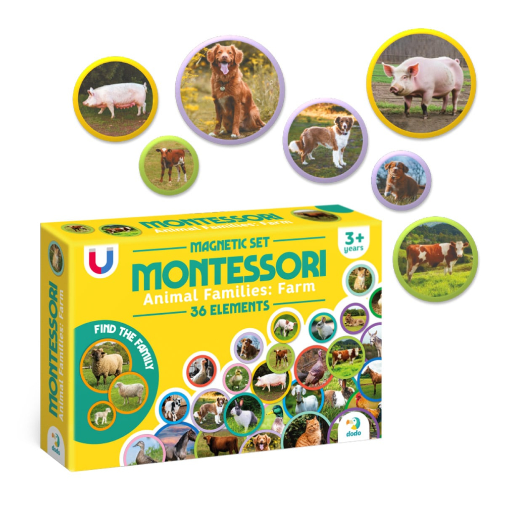 Set magnetic Montessori, Familii de animale, varsta 3-7 ani [2]