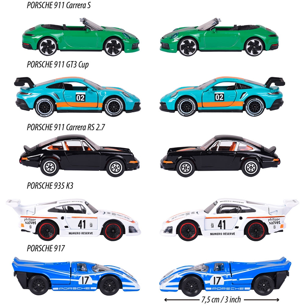 Set Majorette Porsche Motorsport cu 5 masinute [3]