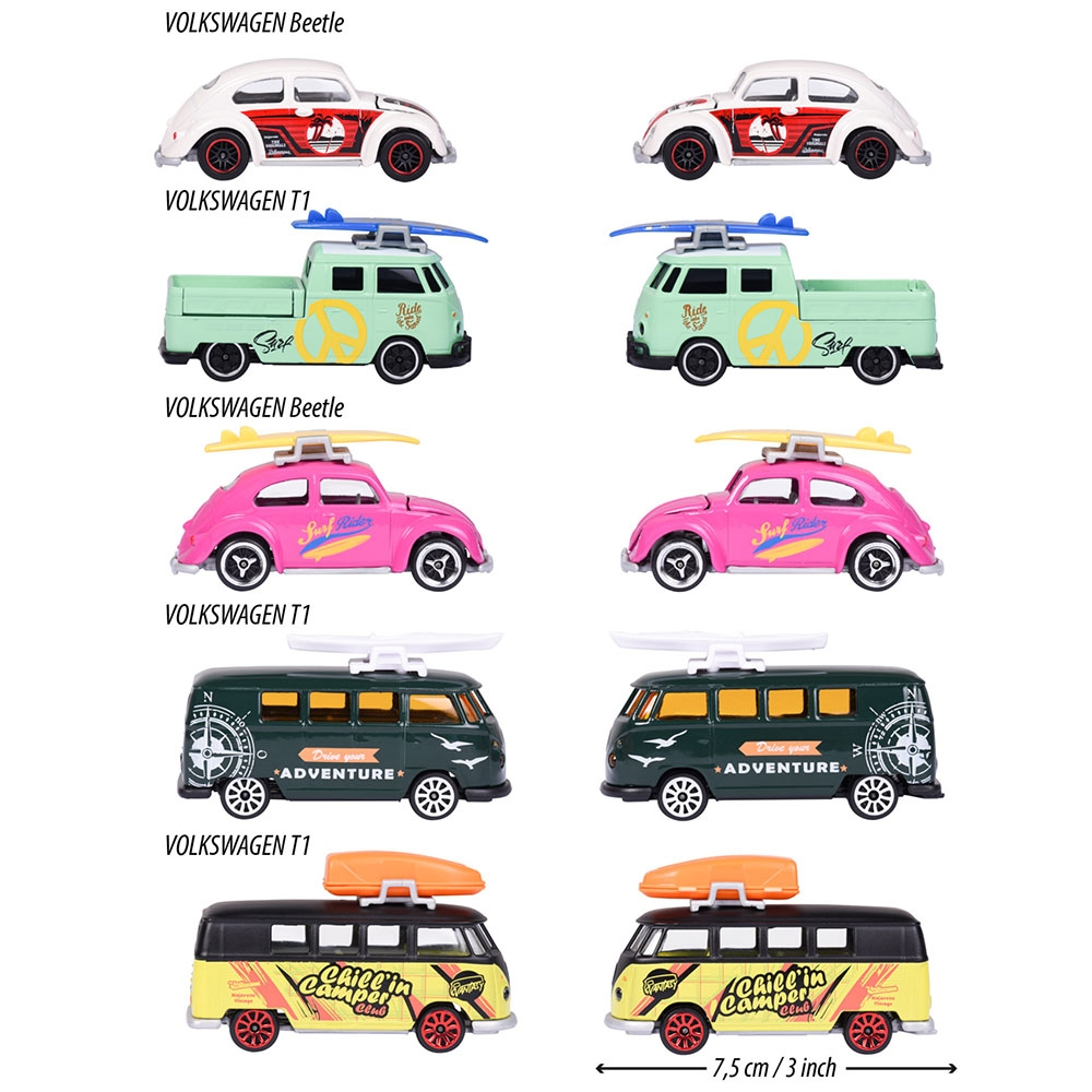 Set Majorette Volkswagen The Originals cu 5 masinute din metal [3]