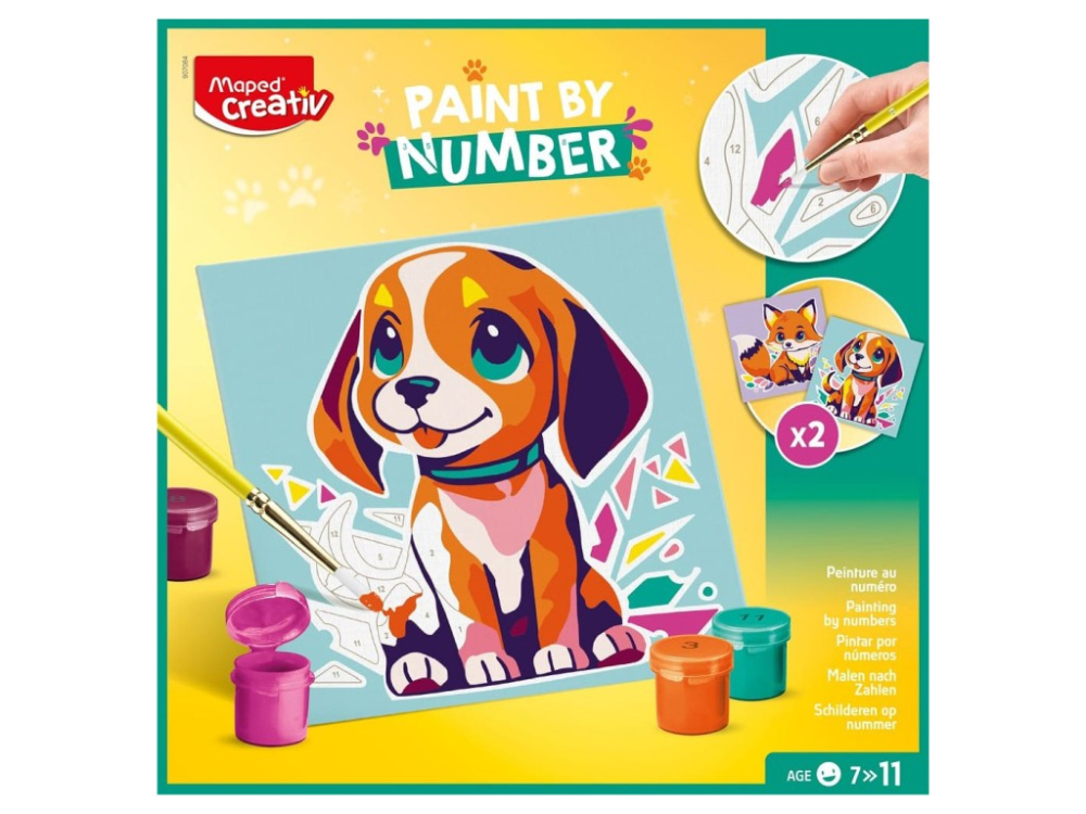 Set Maped Creativ Paint by number - Câine și Vulpe [2]