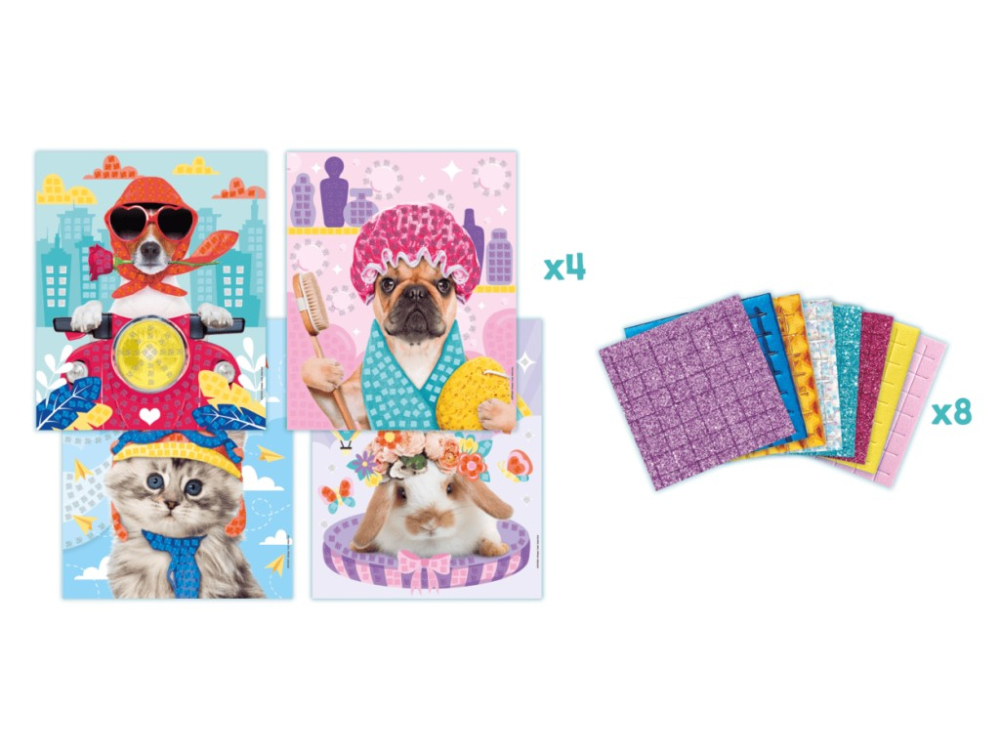 Set Maped Creativ Photo Mosaics - Cute animals [5]