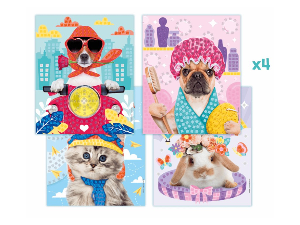 Set Maped Creativ Photo Mosaics - Cute animals [6]