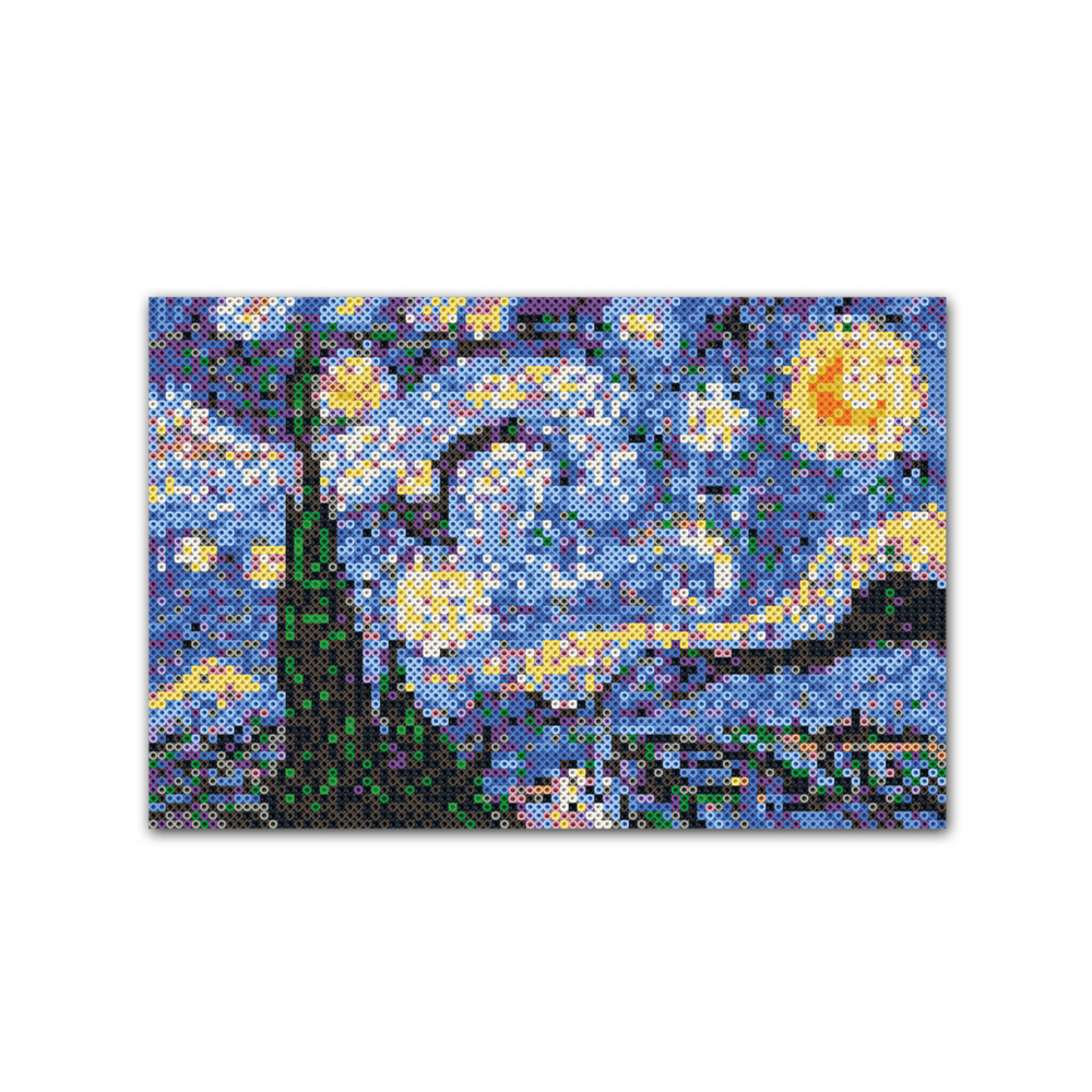 Set margele de calcat Beedz Art - Noapte instelata de Van Gogh, copii varsta 12 ani + [5]