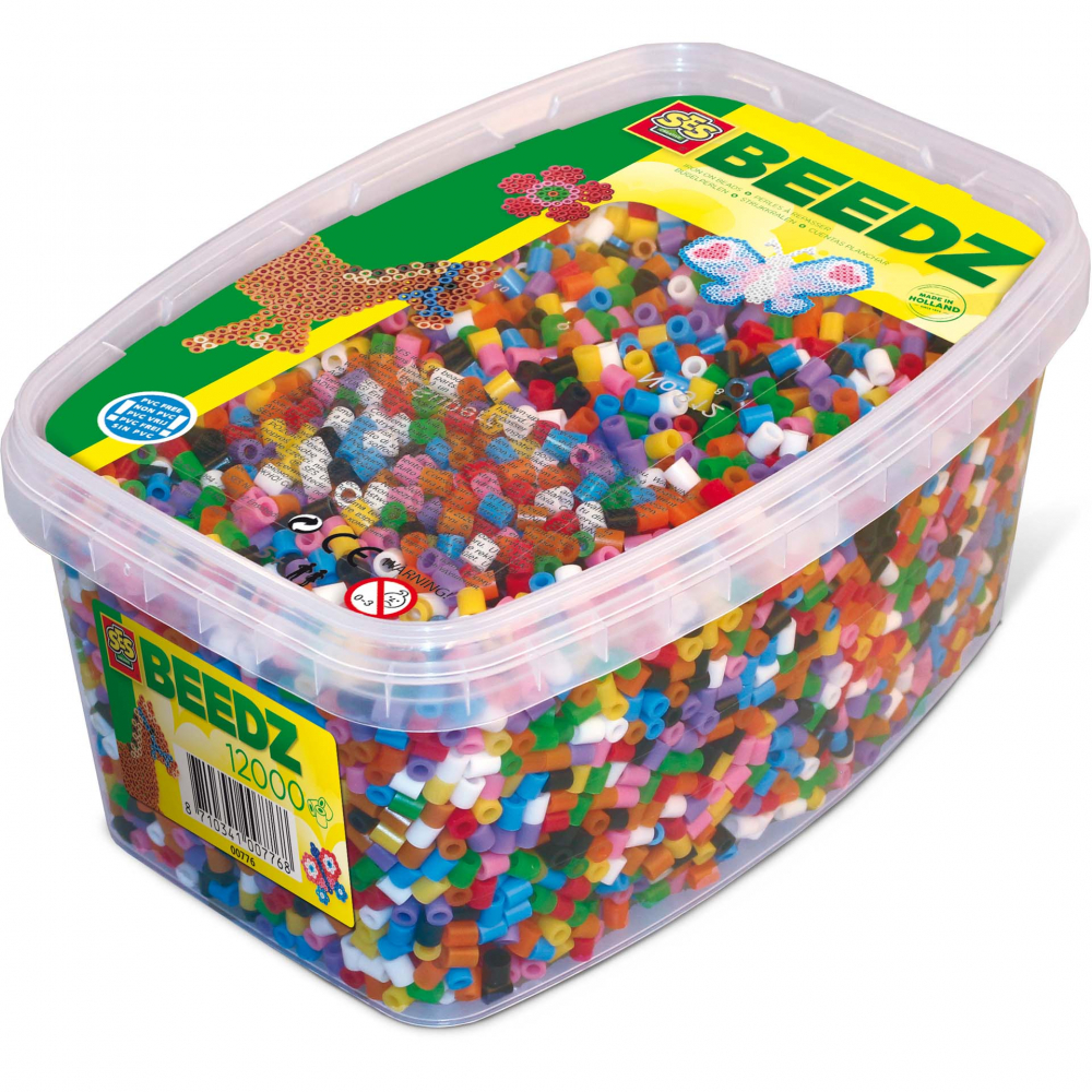 Set margele de calcat colorate pentru copii (12000 bucati), copii varsta 5 ani+ [1]