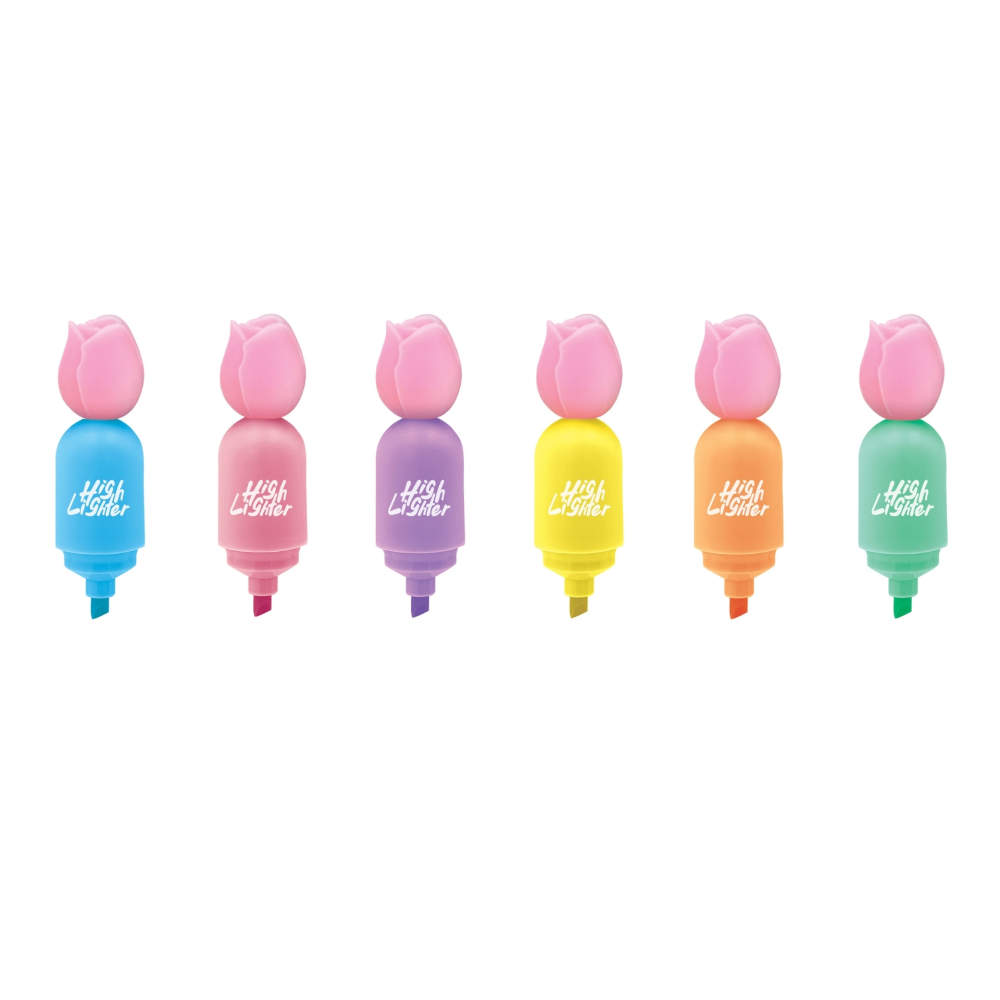 Set Marker evidențiator Puffy Tulips, 6 culori pastel (6 set/display), pret/1 buc [2]