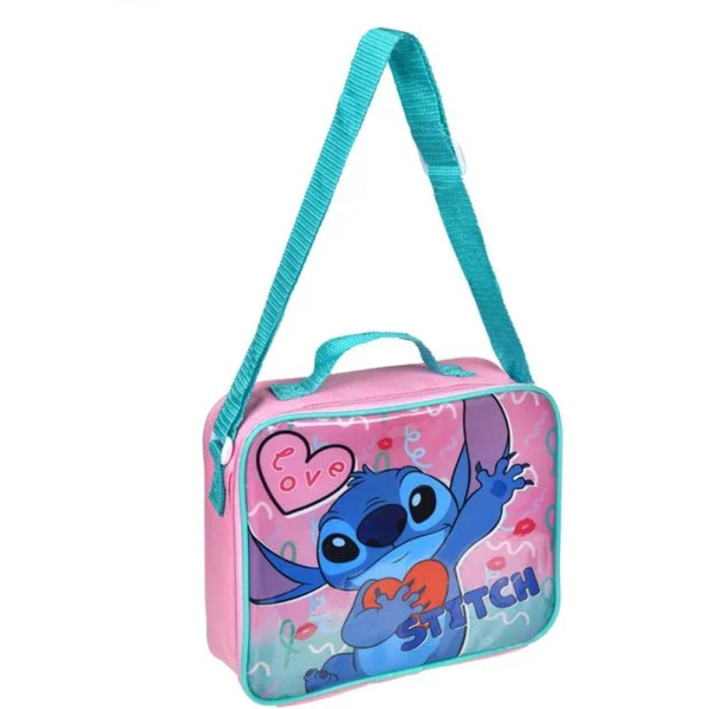 Set Masa Pranz pentru Fete, Stitch Geanta Izoterma, Caserola si Sticla Pop-Up [2]