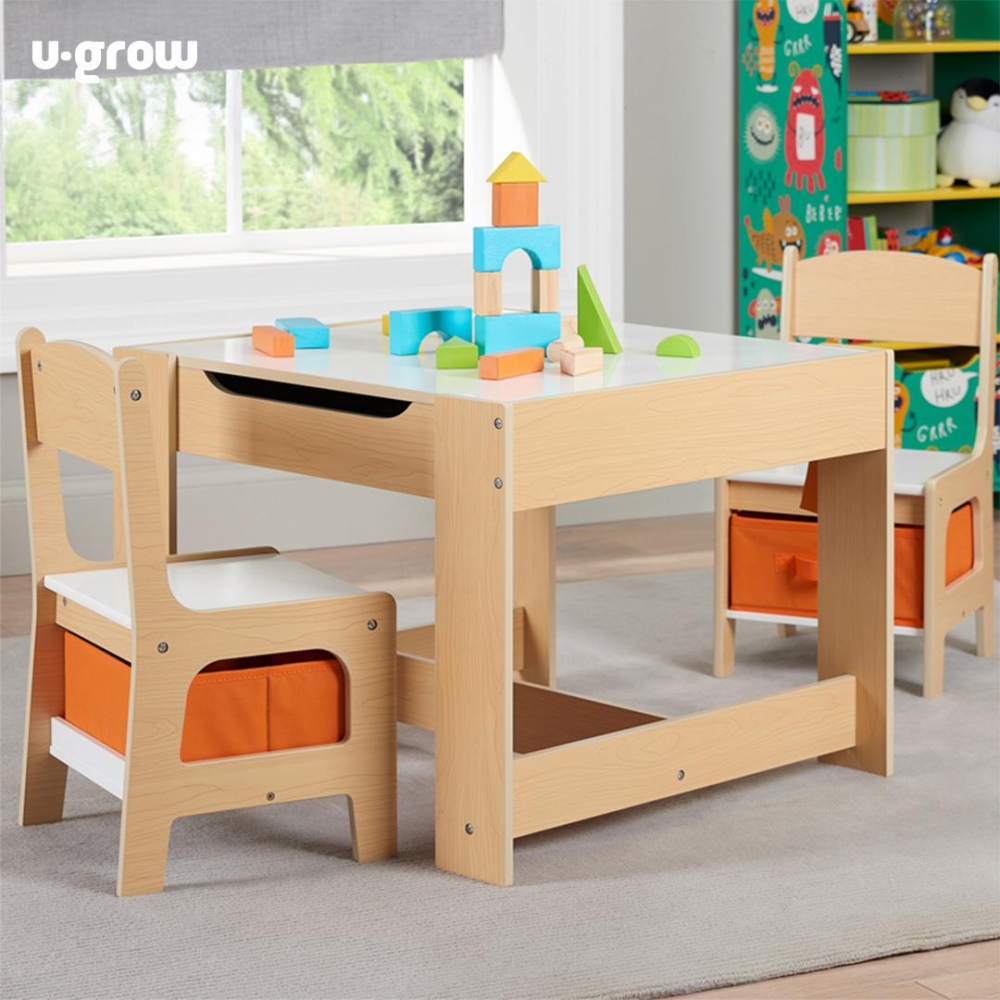Set masuta si 2 scaune,lemn natur,u-grow [1]