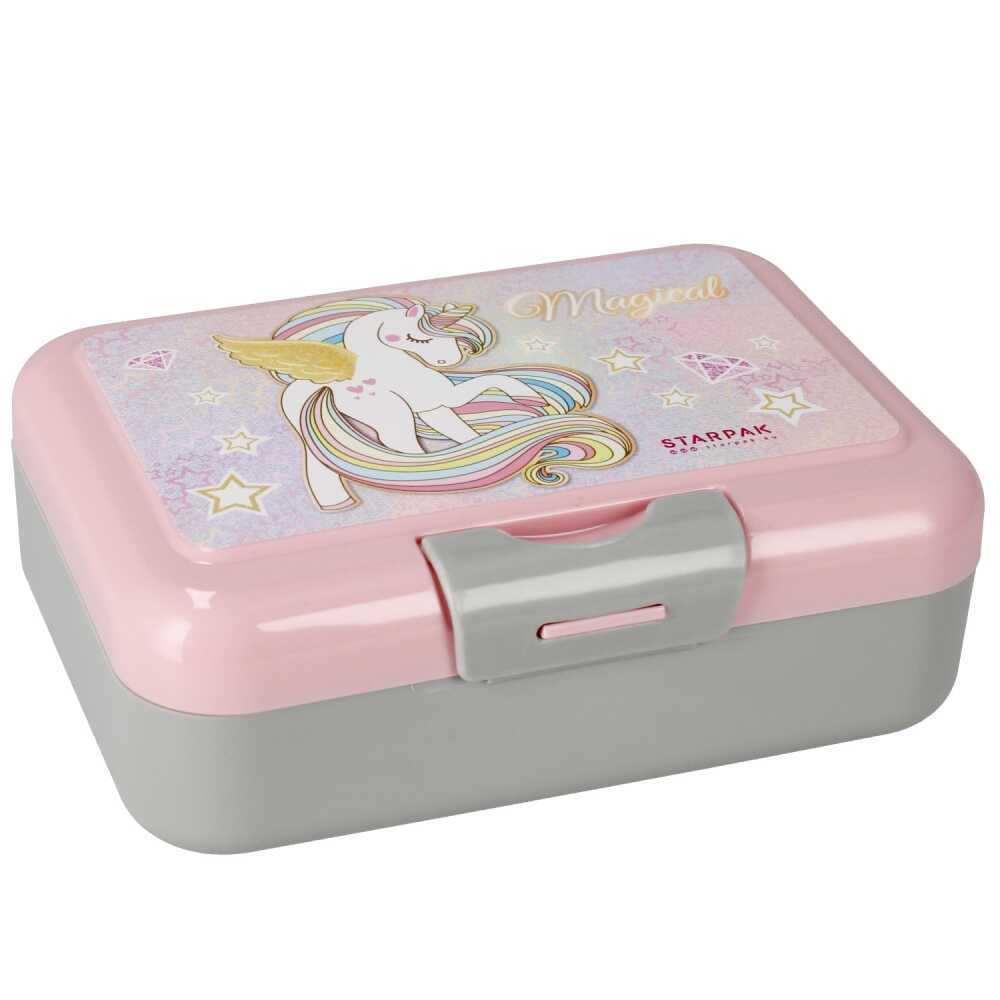 Set mic dejun pentru copii model Unicorn – Bidon si cutie de pranz [3]