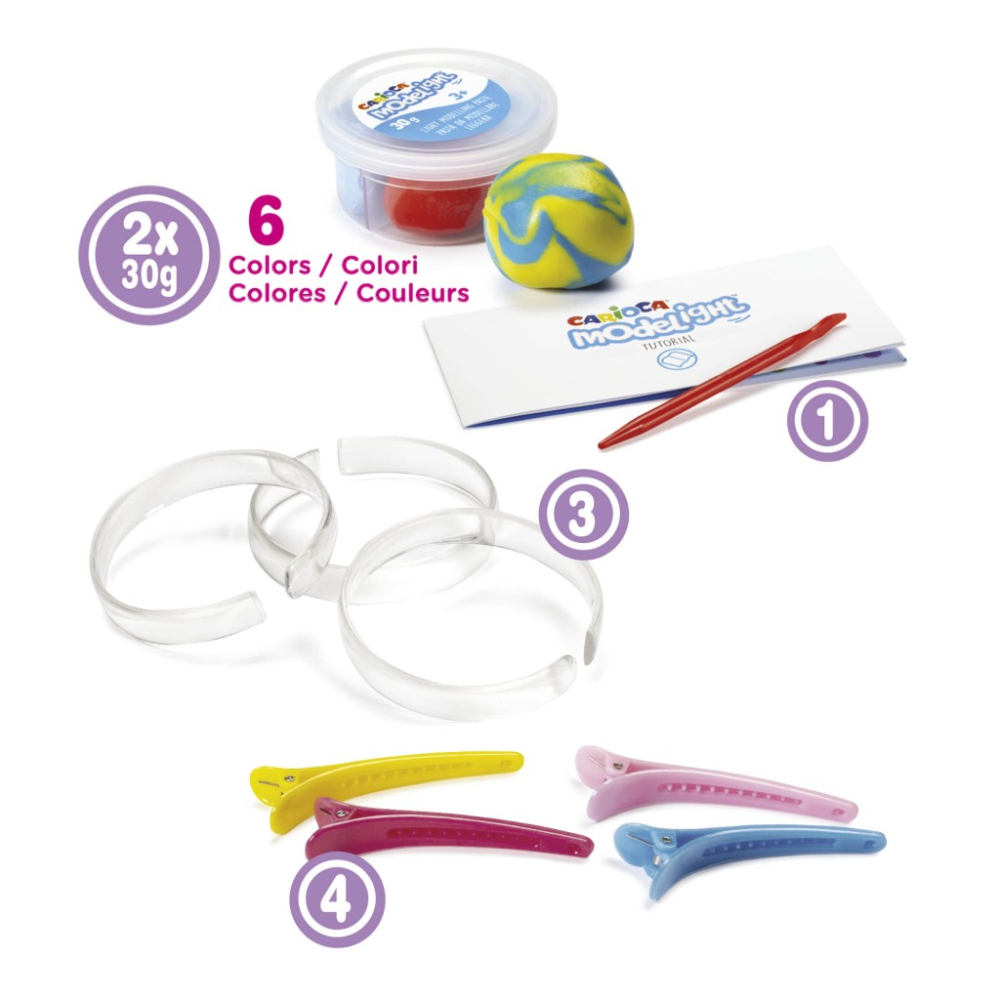 Set Modelight Bijoux "Brățări și clipsuri" Carioca [2]