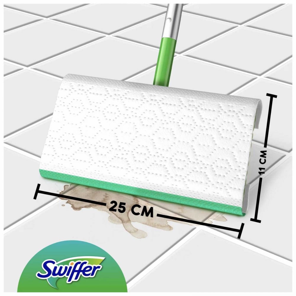 Set mop plat Swiffer Dry + Wet cu 11 rezerve - curatare umeda si uscata [8]