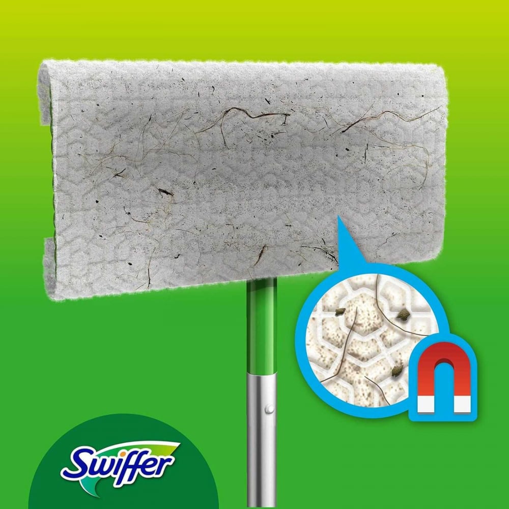 Set mop plat Swiffer Dry + Wet cu 11 rezerve - curatare umeda si uscata [4]