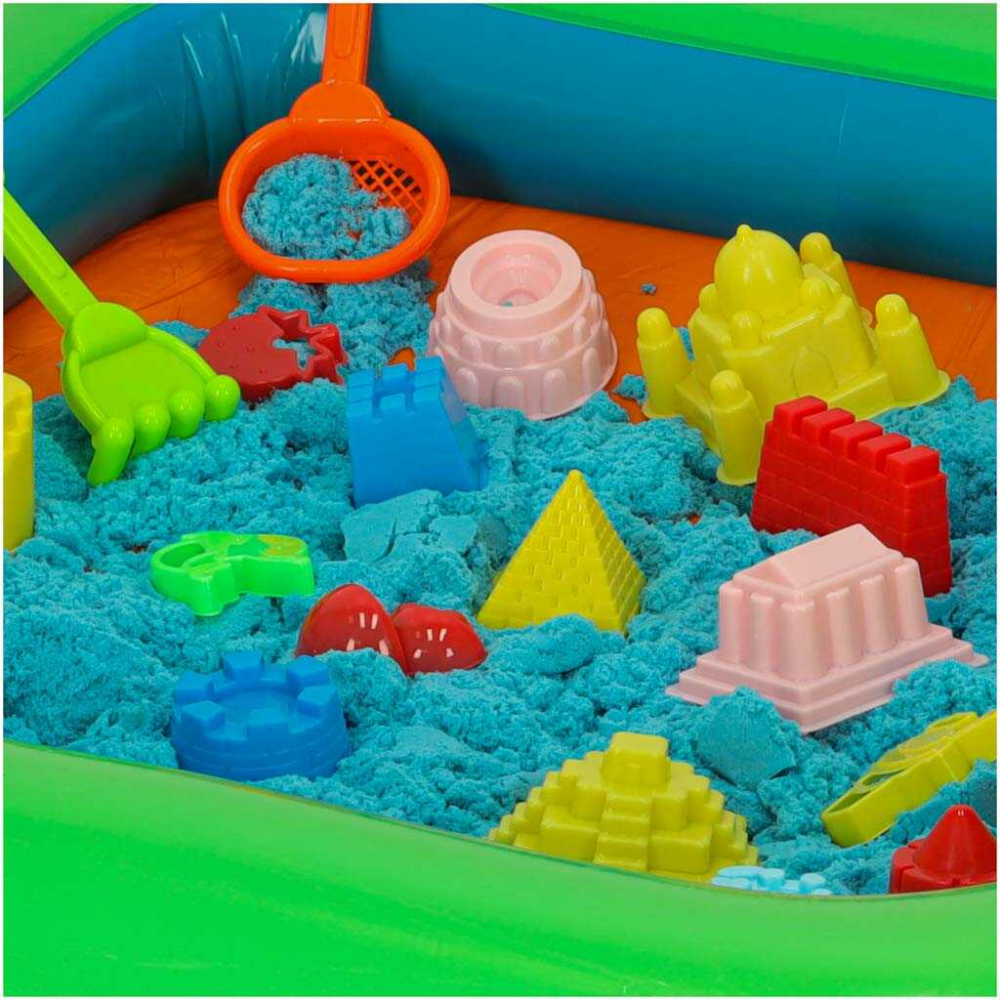 Set Nisip Kinetic 1kg cu Tava Gonflabila si Accesorii – 27 Piese Joaca Creativa [5]