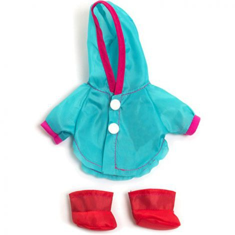 Set pelerina ploaie si cizmulite pentru papusa fetita 21 cm [1]