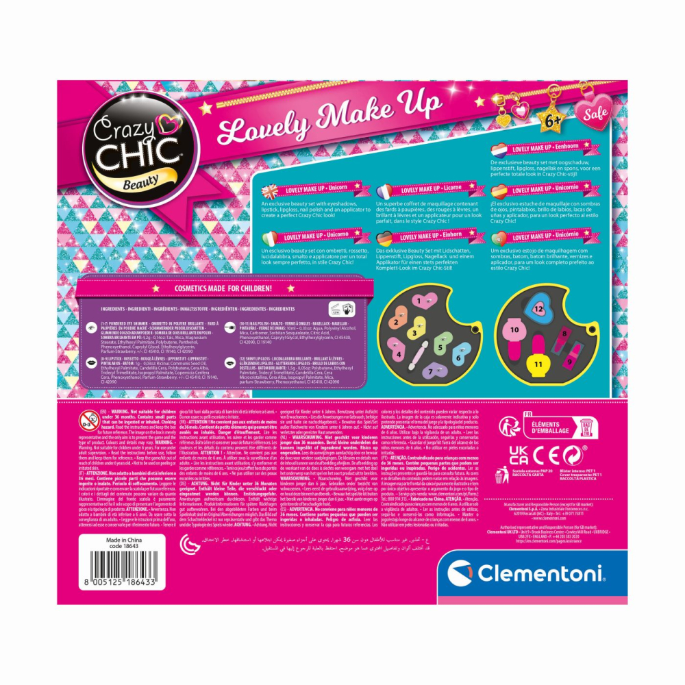 Set pentru machiaj unicorn crazy chic copii varsta 6 ani - 13 ani [5]