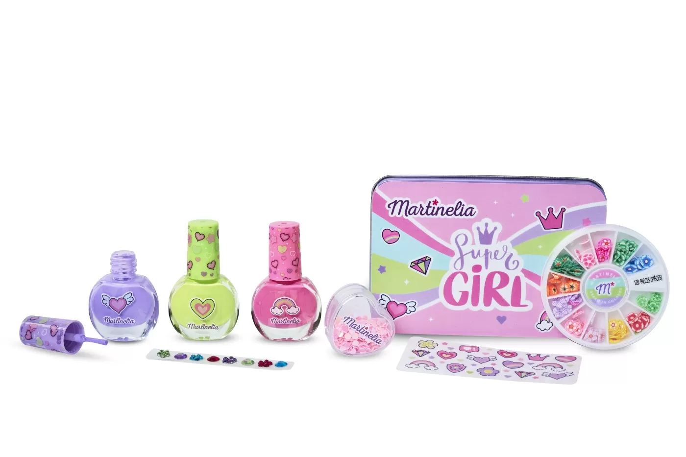 Set pentru unghii, Martinelia Super Girl, varsta de la 3 ani la +15 ani [2]