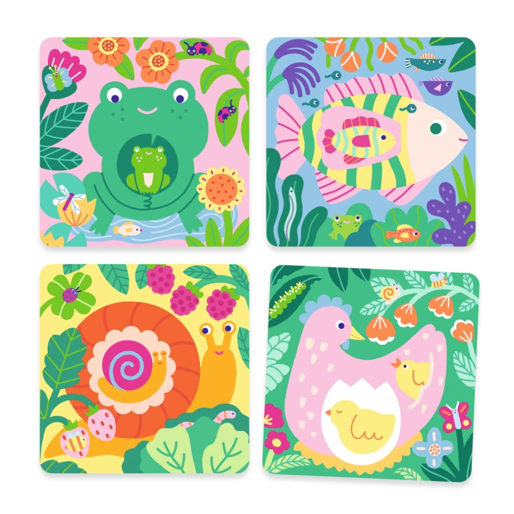Set pictura cu apa Animale din gradina, Djeco Baiat, Fata, varsta 1 - 3 ani, 3 - 6 ani [4]