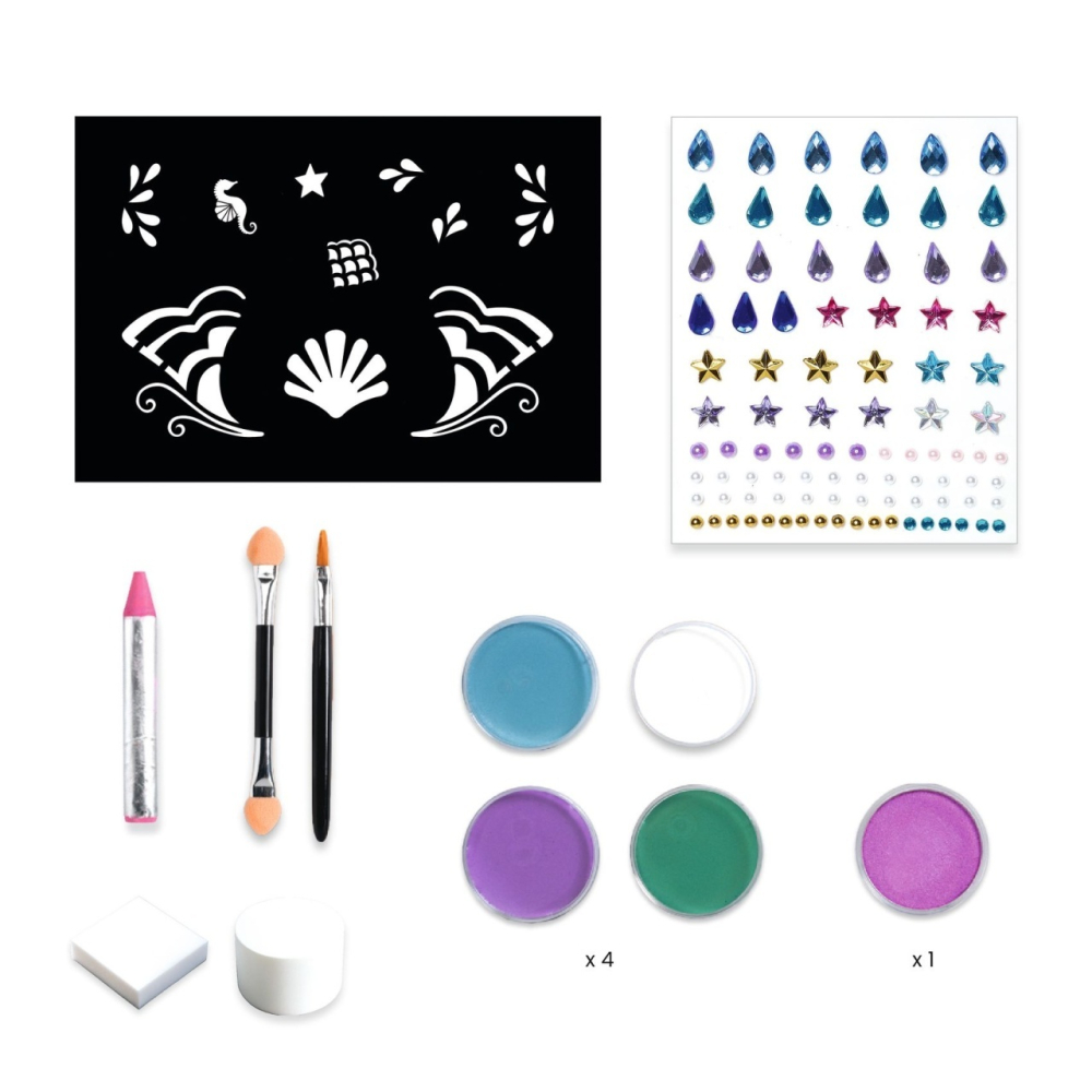 Set pictura pe fata culori sidefate, Djeco Fata, varsta 3 - 6 ani, 6 - 9 ani [3]