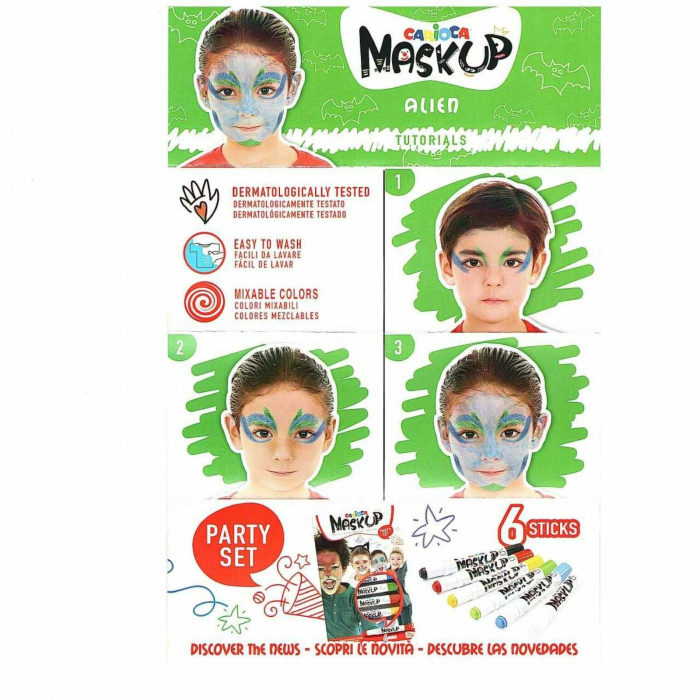 Creioane colorate lavabile pentru pictura pe fata, piele, face painting. [5]