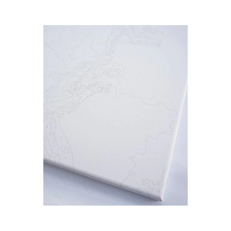 Set pictura pe numere 40x50cm, Brushme - Umbrele in ploaie - pensule, culori, BS53048 [5]