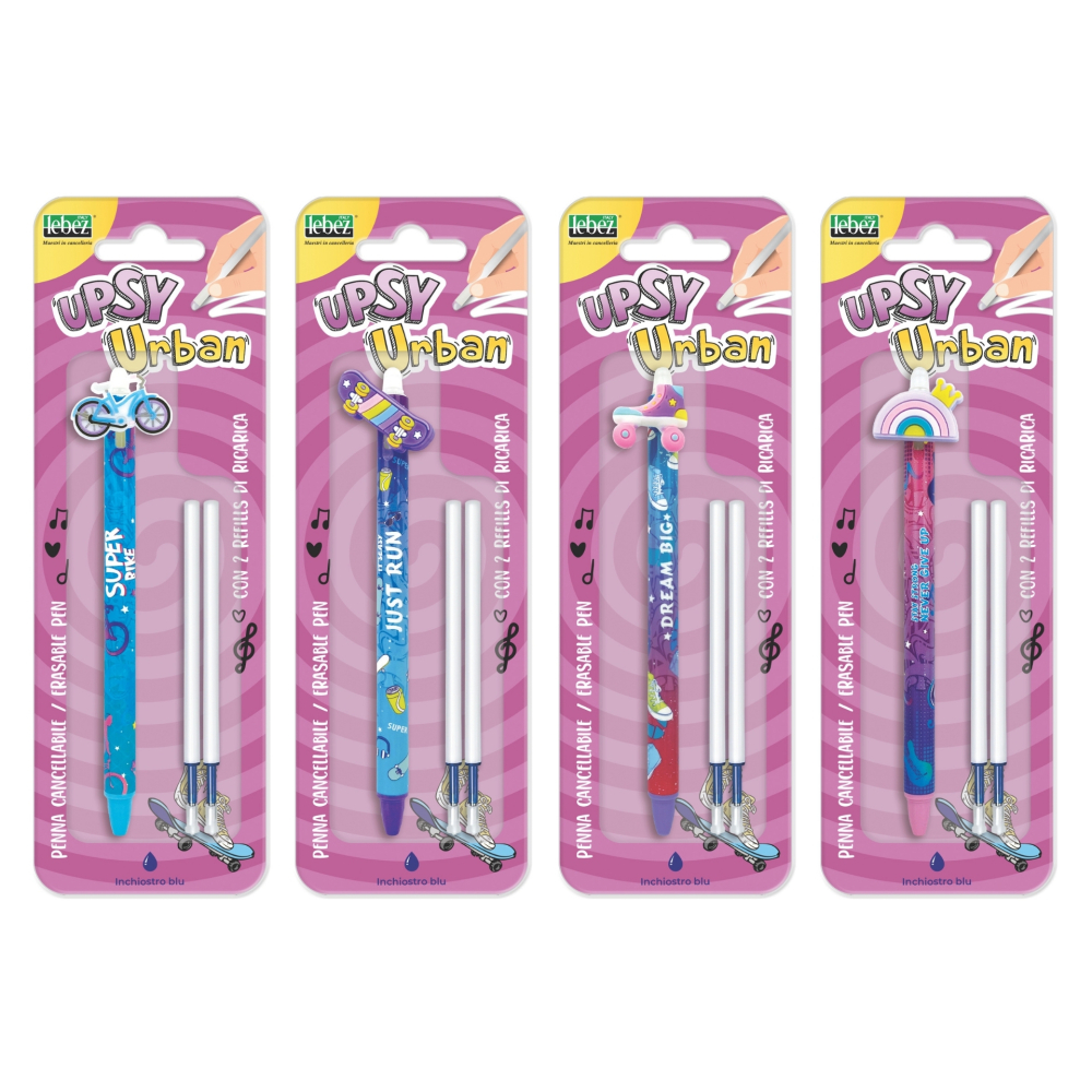 Set pix care se sterge cu snap si 2 rezerve, Upsy Urban (blister), copii varsta 3 ani+,6 ani+,8 ani+ [1]