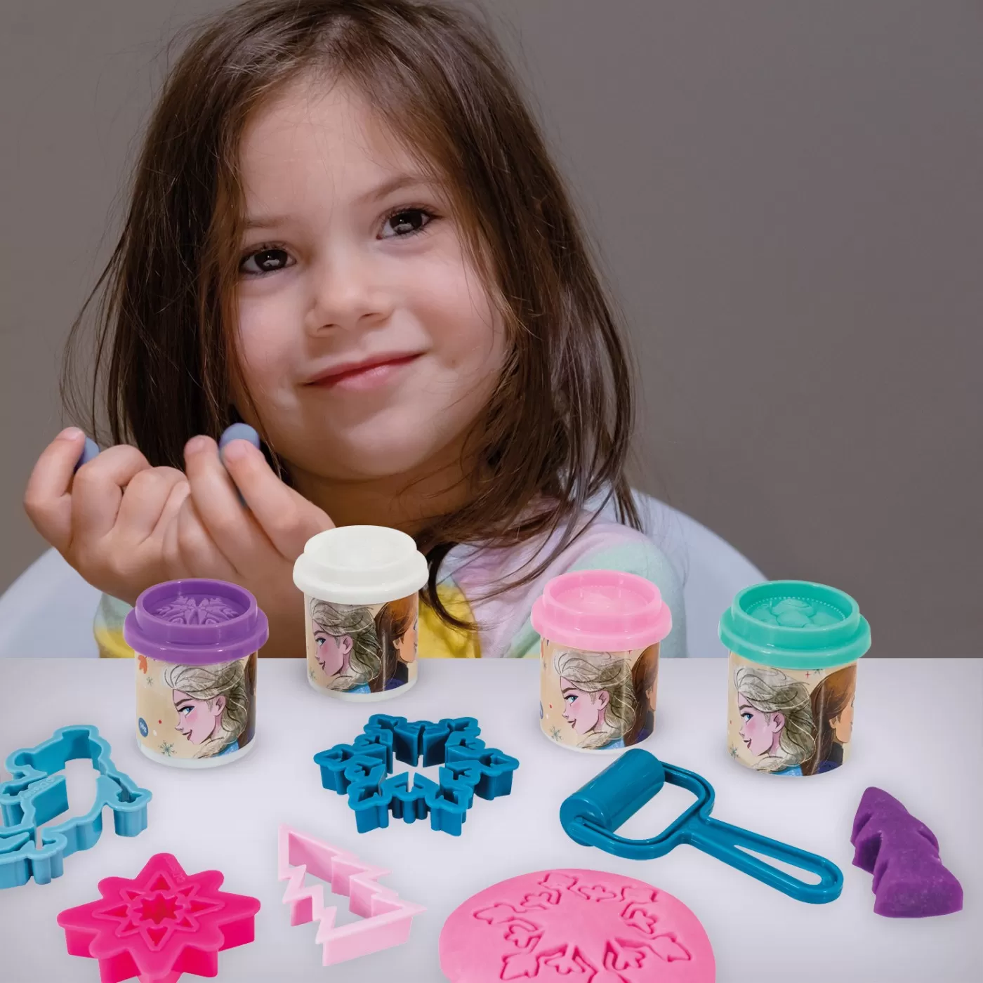 Set plastilina si forme modelaj, in ghiozdan, Frozen, varsta de la 3 ani la 7 ani [3]
